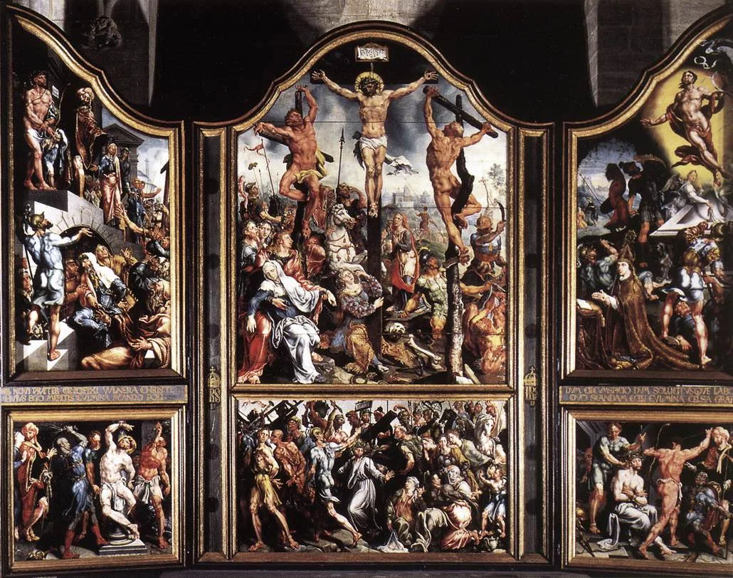 Calvaire - Maarten van Heemskerck image 1 copie de tableau peinte à la main
