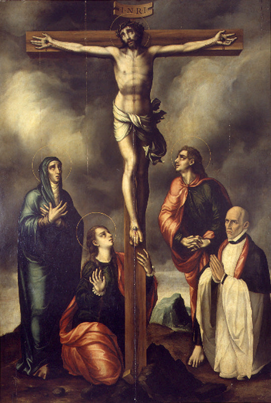 Calvario con donante - Luis de Morales