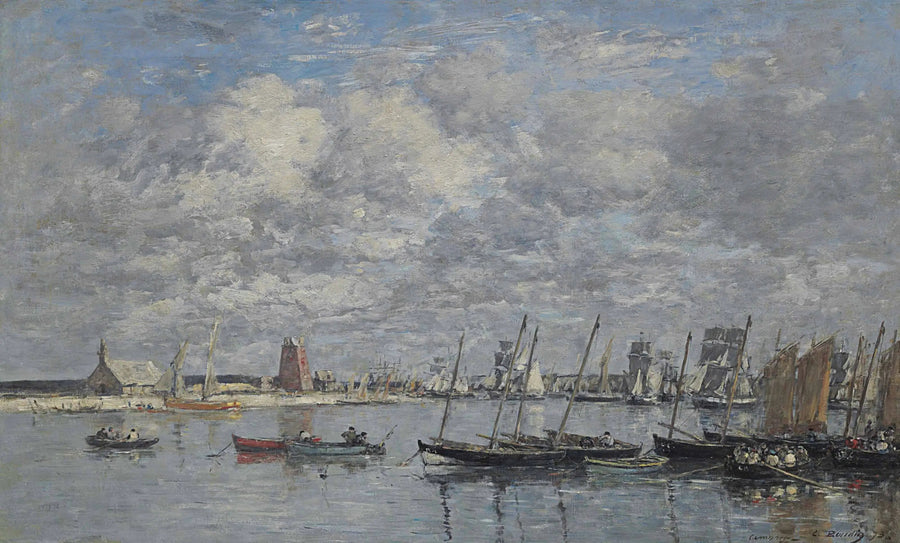 Camaret, le port - Eugène Boudin