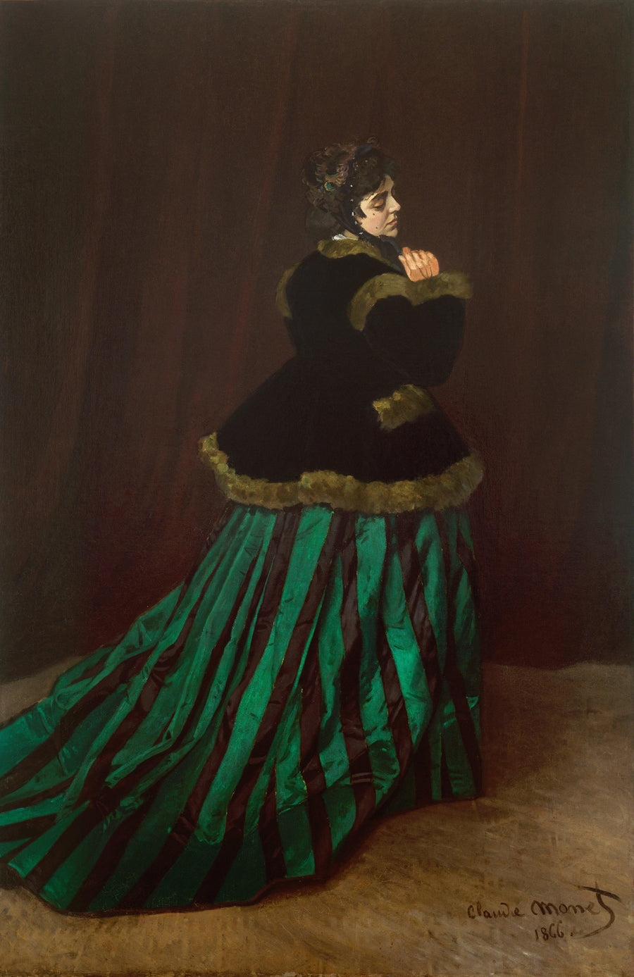 Camille ou La Femme à la robe verte W65 – Claude Monet