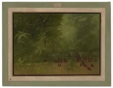 Camp indien dans la forêt - George Catlin
