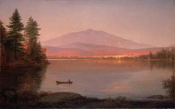 Camp Le Mont Katahdin de Millinocket - Frederic Edwin Church image 1 copie de tableau peinte à la main
