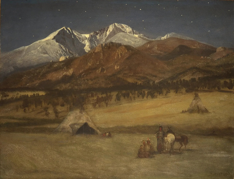 Campement indien - Soirée - Albert Bierstadt