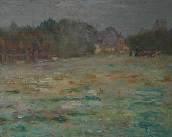 Campo parisiense - Eliseu Visconti image 1 reproduction artisanale de tableau