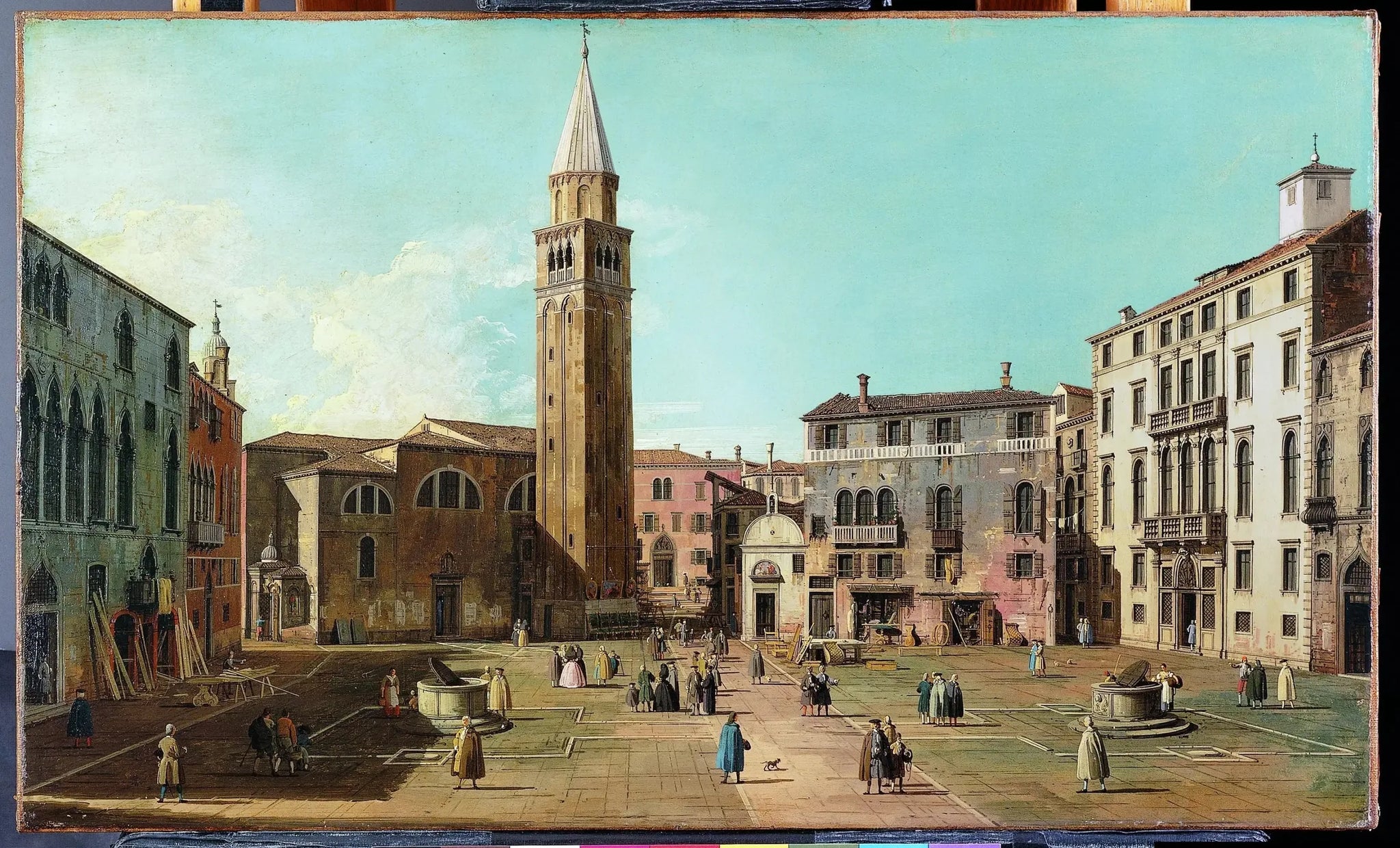 Campo Sant'Angelo - Canaletto image 1 copie peinte à la main à l’huile