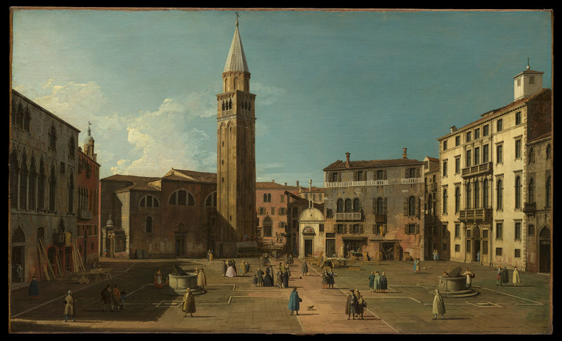Campo Sant'Angelo, Venise - Canaletto (Giovanni Antonio Canal)