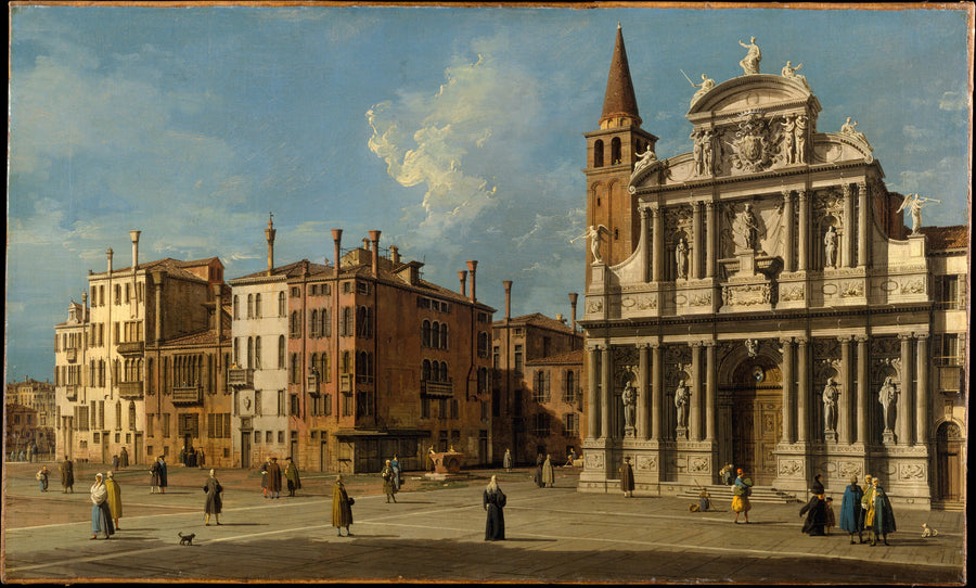Campo Santa Maria Zobenigo, Venise - Canaletto (Giovanni Antonio Canal)