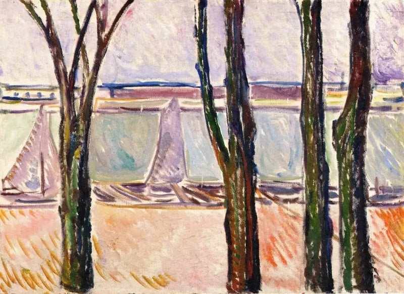 canal à Warnemünde - Edvard Munch