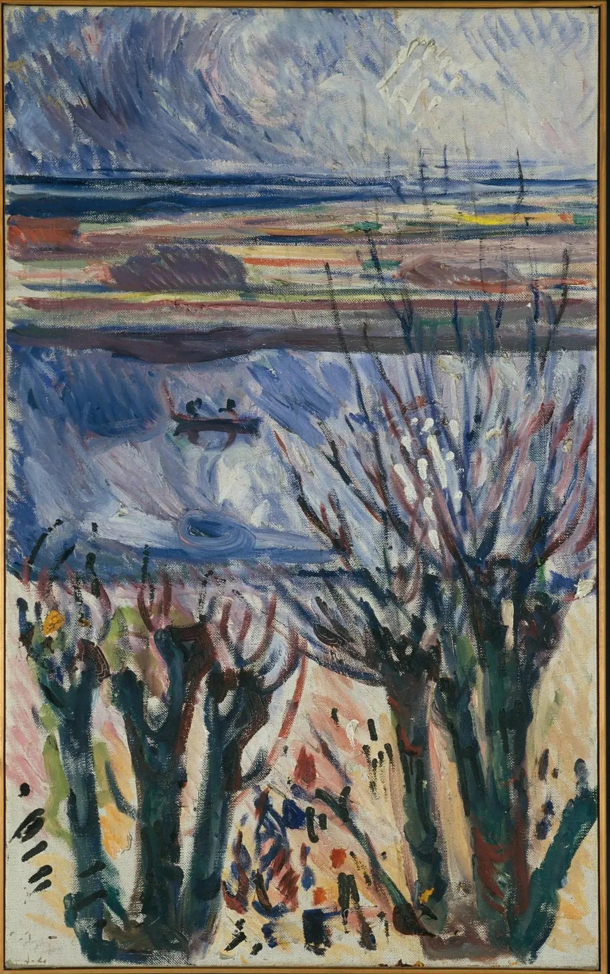 canal à Warnemünde - Edvard Munch image 1 reproduction d’œuvre d’art à l’huile