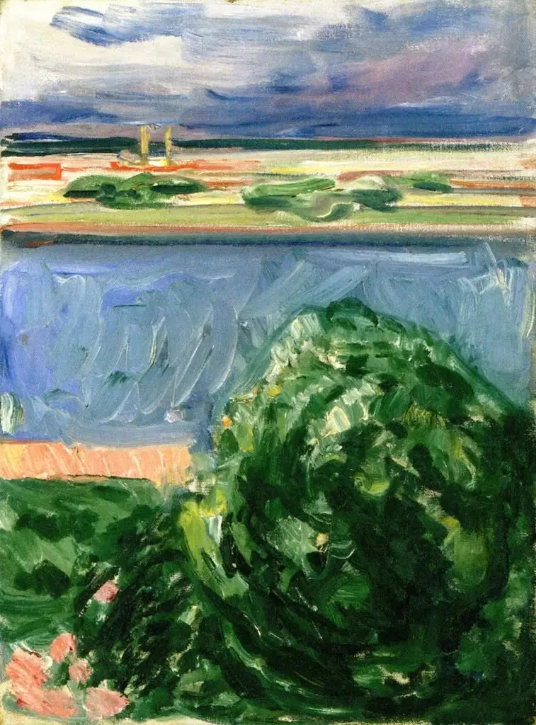 canal aux nuages noirs - Edvard Munch