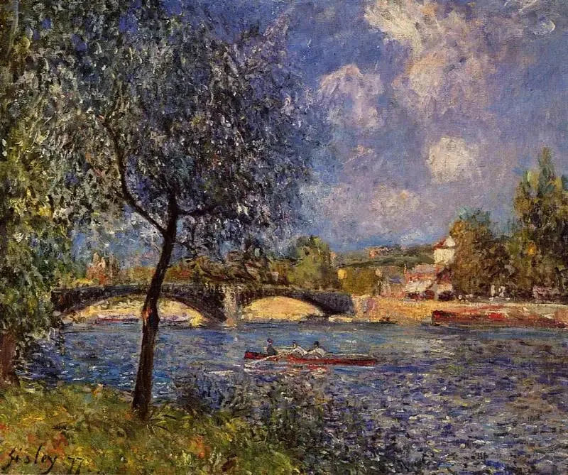 Canal de Bristol, soirée - Alfred Sisley image 1 reproduction de peinture à l’huile