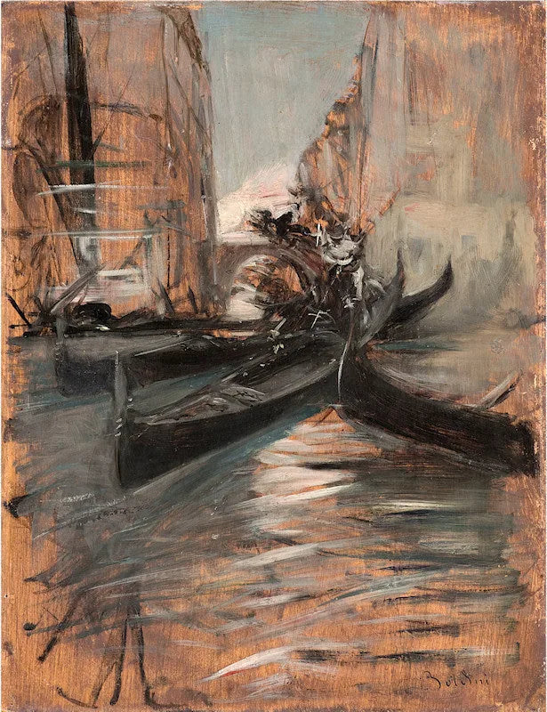 Canal de Venise - Giovanni Boldini image 1 tableau peint à l’huile sur toile