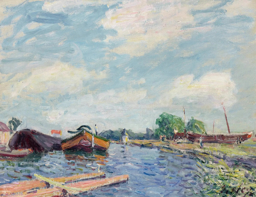 Canal du Loing à Saint-Mammès - Alfred Sisley