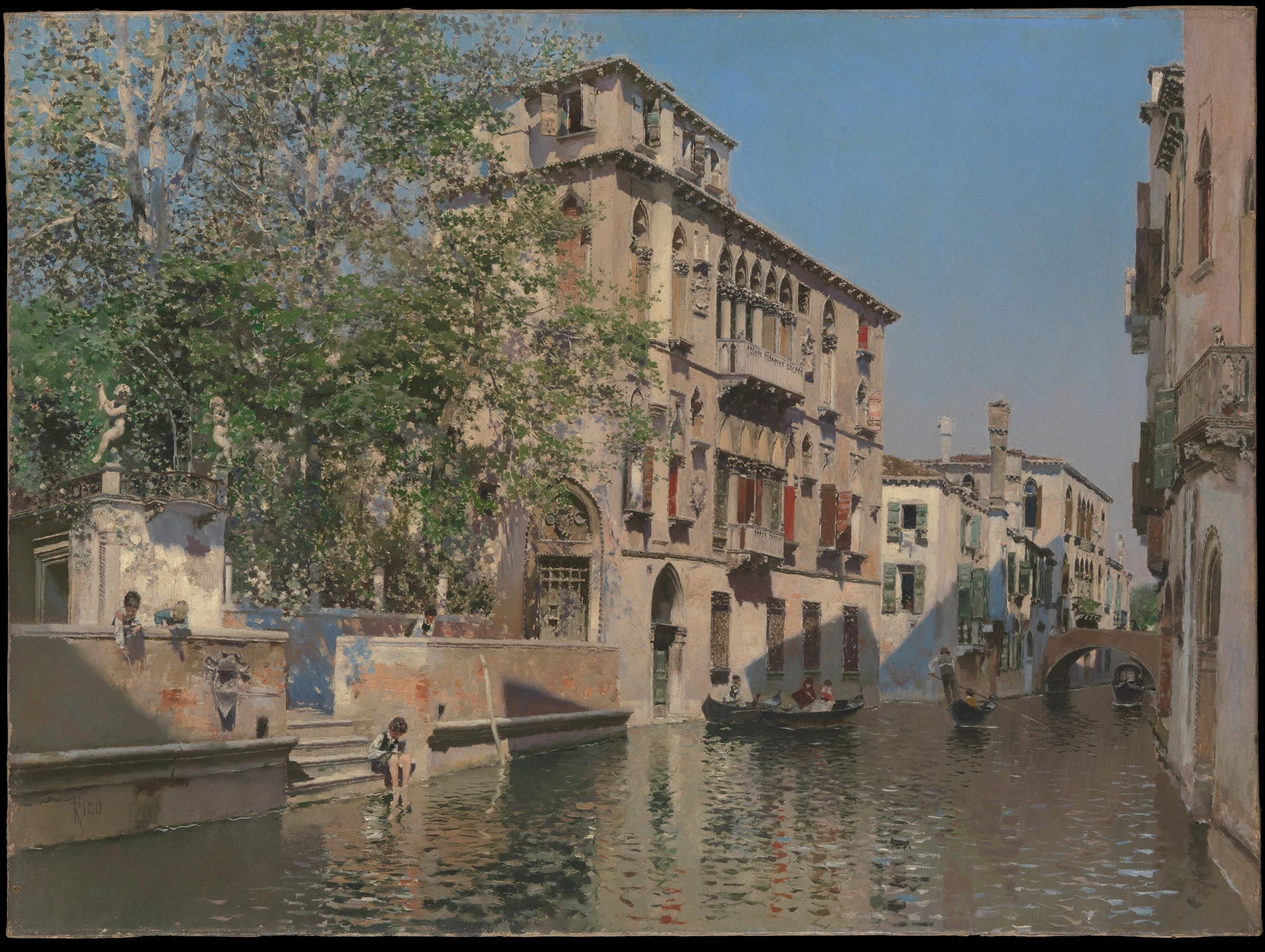 Un canal à Venise - Martín Rico y Ortega