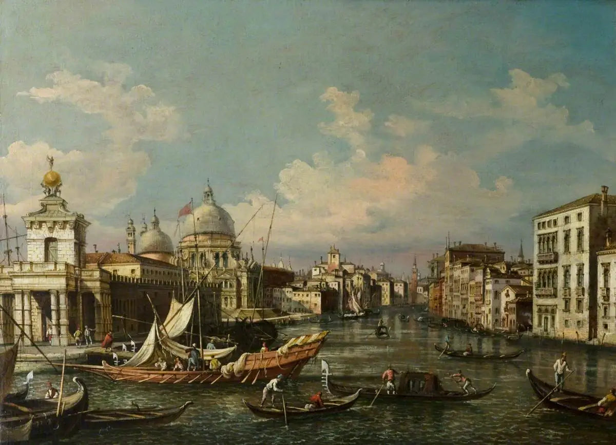 Canaux à Venise - Canaletto image 1 copie peinte à la main à l’huile