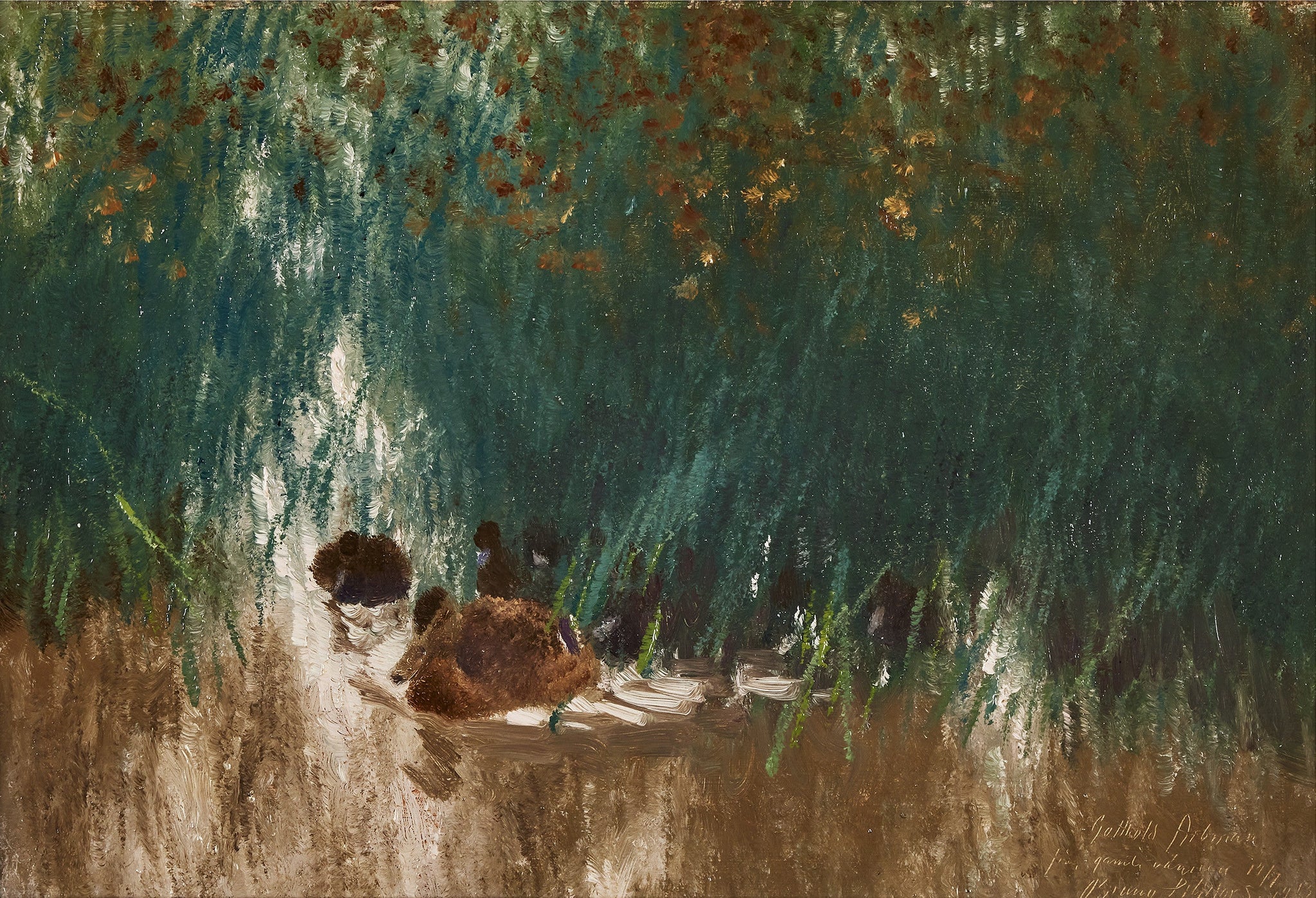 Cane colvert dans le roseau - Bruno Liljefors image 1 reproduction réalisée par Alpha Reproduction