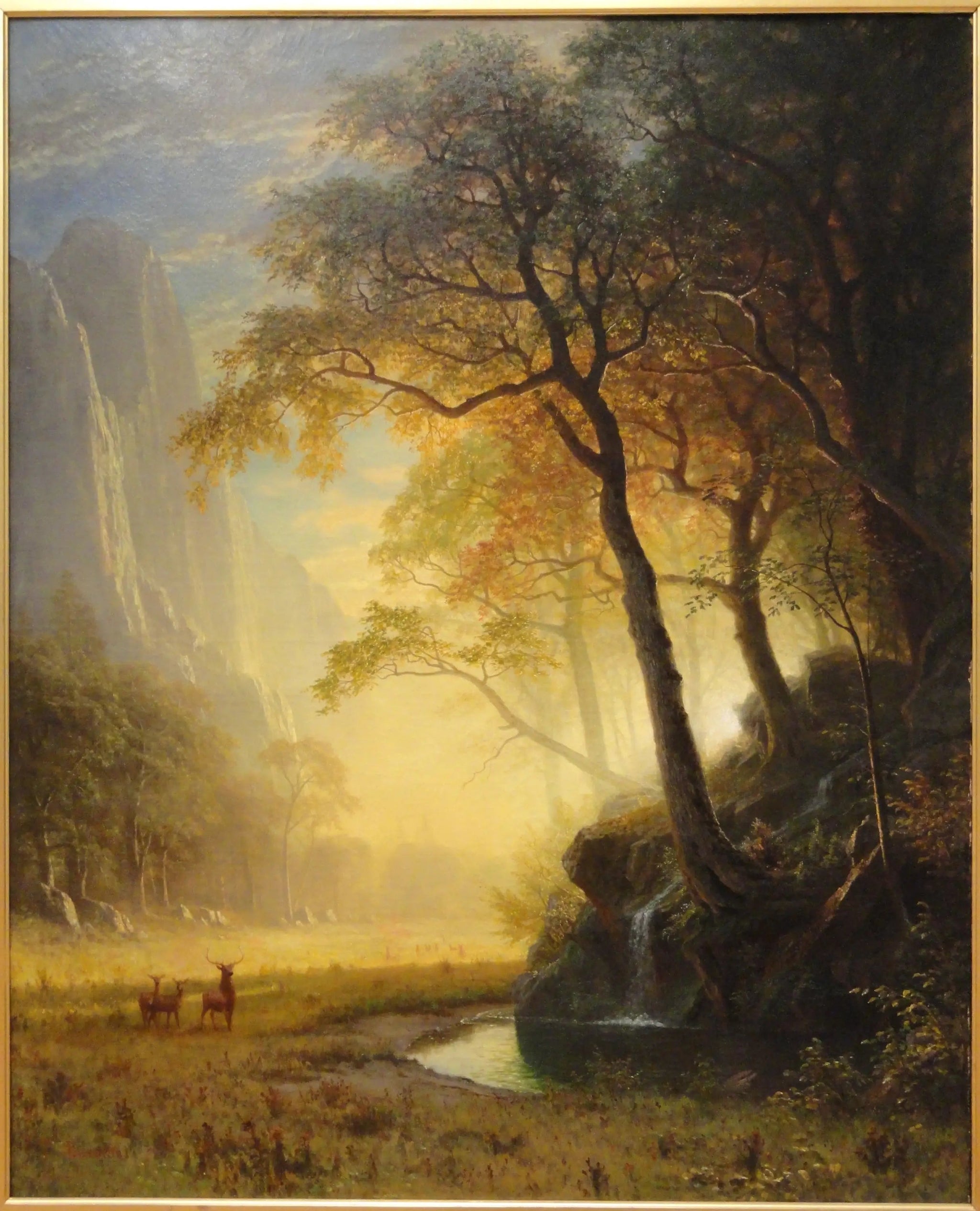 Canyon de Hetch Hetchy - Albert Bierstadt image 1 reproduction artisanale de tableau