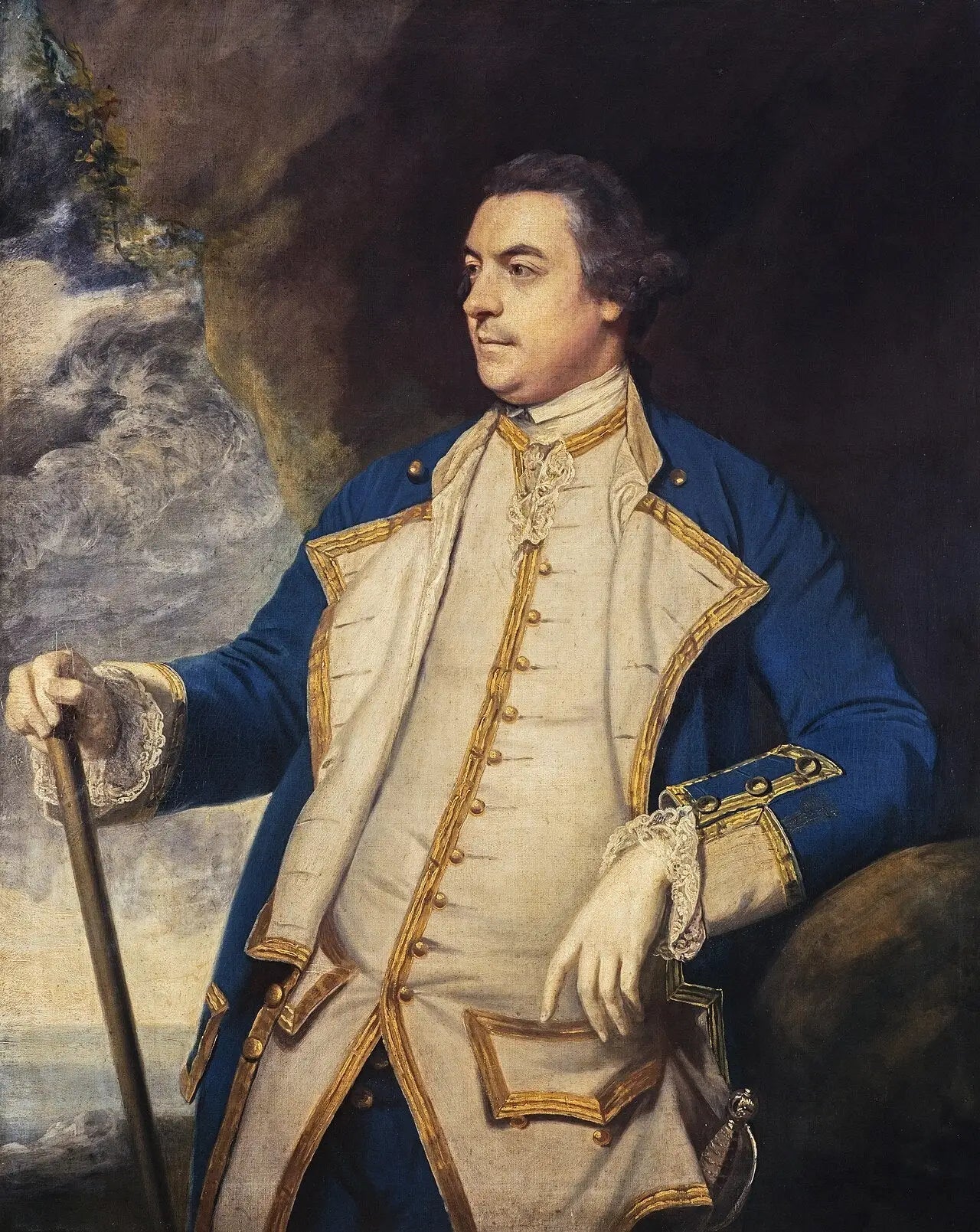Capitaine Adam Duncan, plus tard amiral Duncan et 1er vicomte de Camperdown, 1731 - 1804 - Joshua Reynolds image 1 copie de tableau peinte à la main