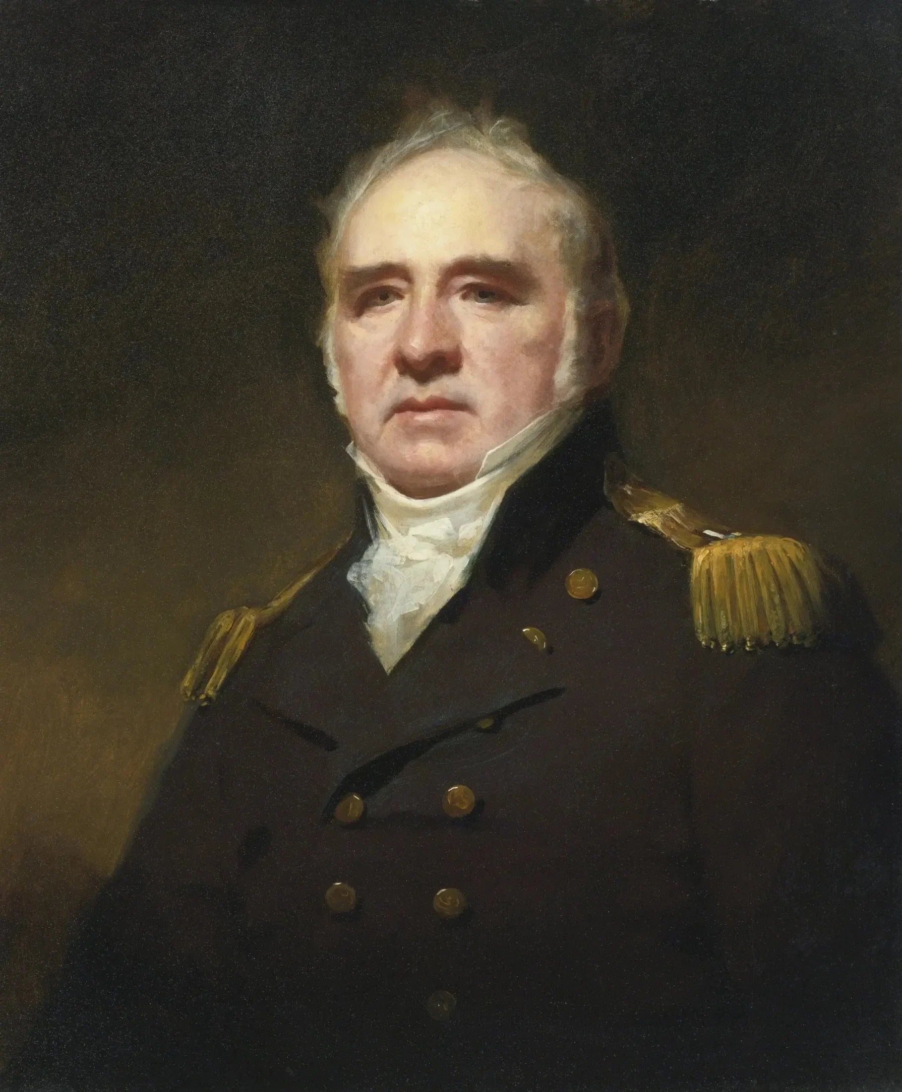 Capitaine James Forbes-Drummond, R.N., de Hawthornden - Henry Raeburn image 1 copie de tableau peinte à la main