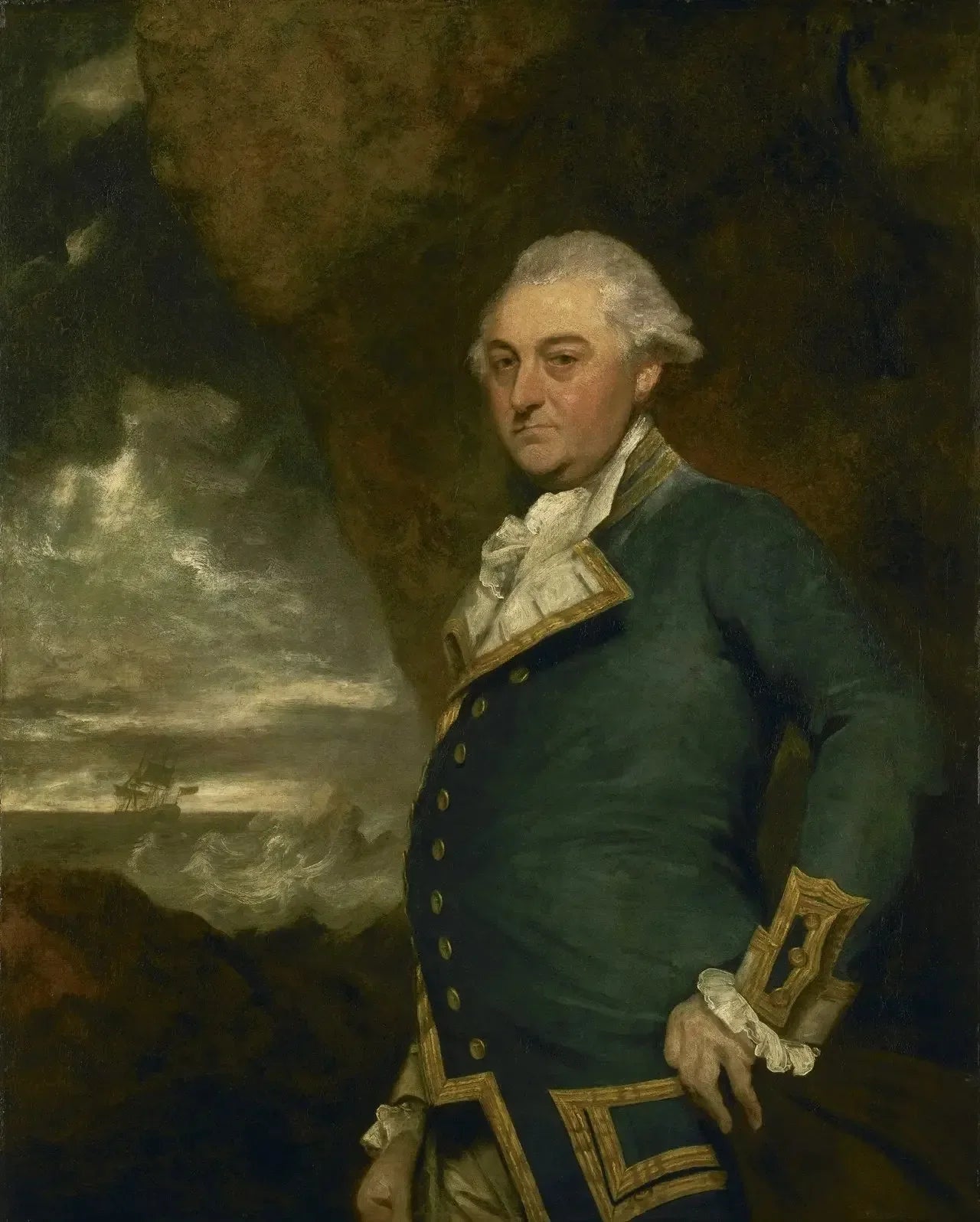 Capitaine John Gell, 1740-1805 - Joshua Reynolds image 1 reproduction de peinture à l’huile