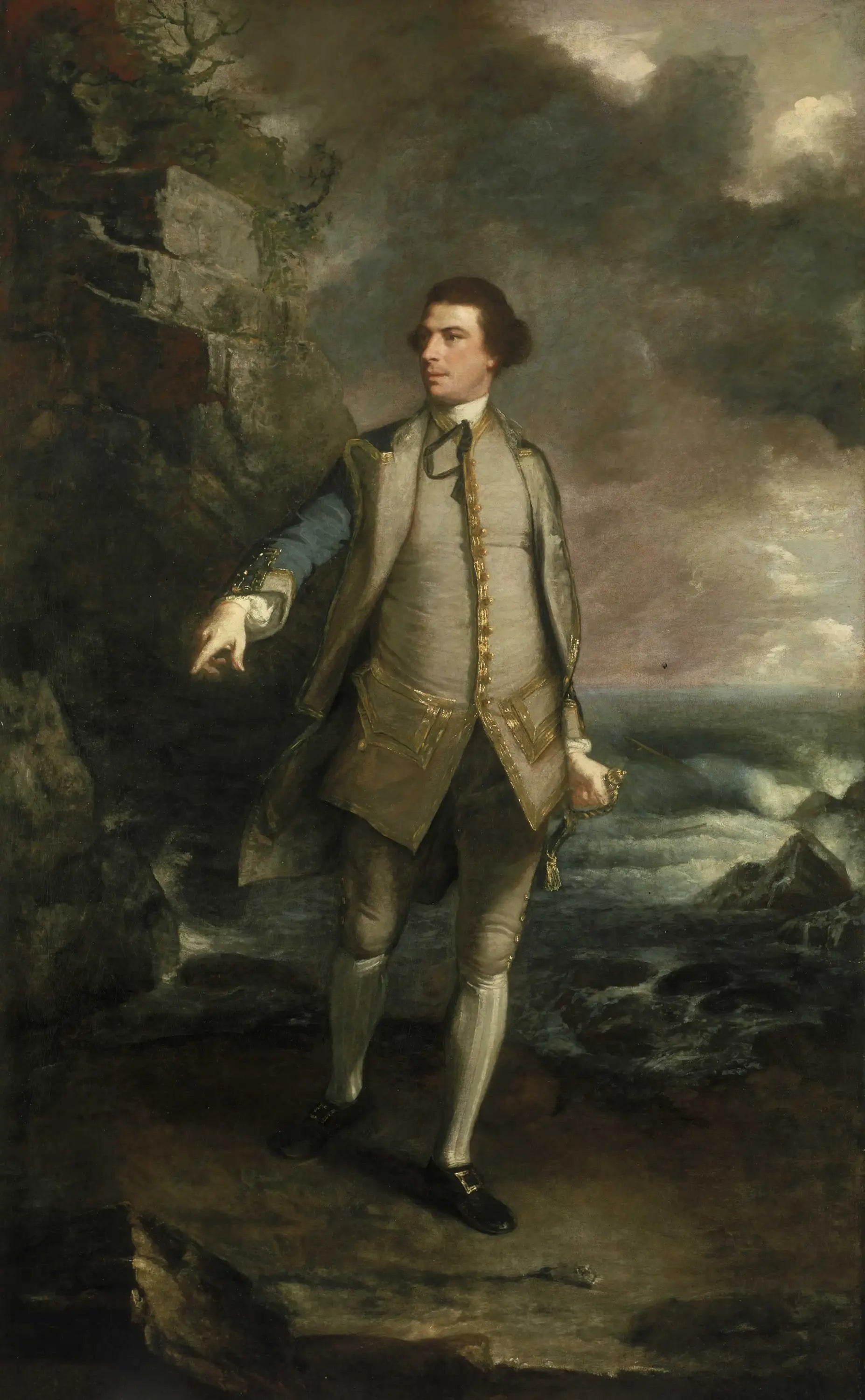 Capitaine l'honorable Augustus Keppel, 1725-1786 - Joshua Reynolds image 1 reproduction d’œuvre d’art à l’huile