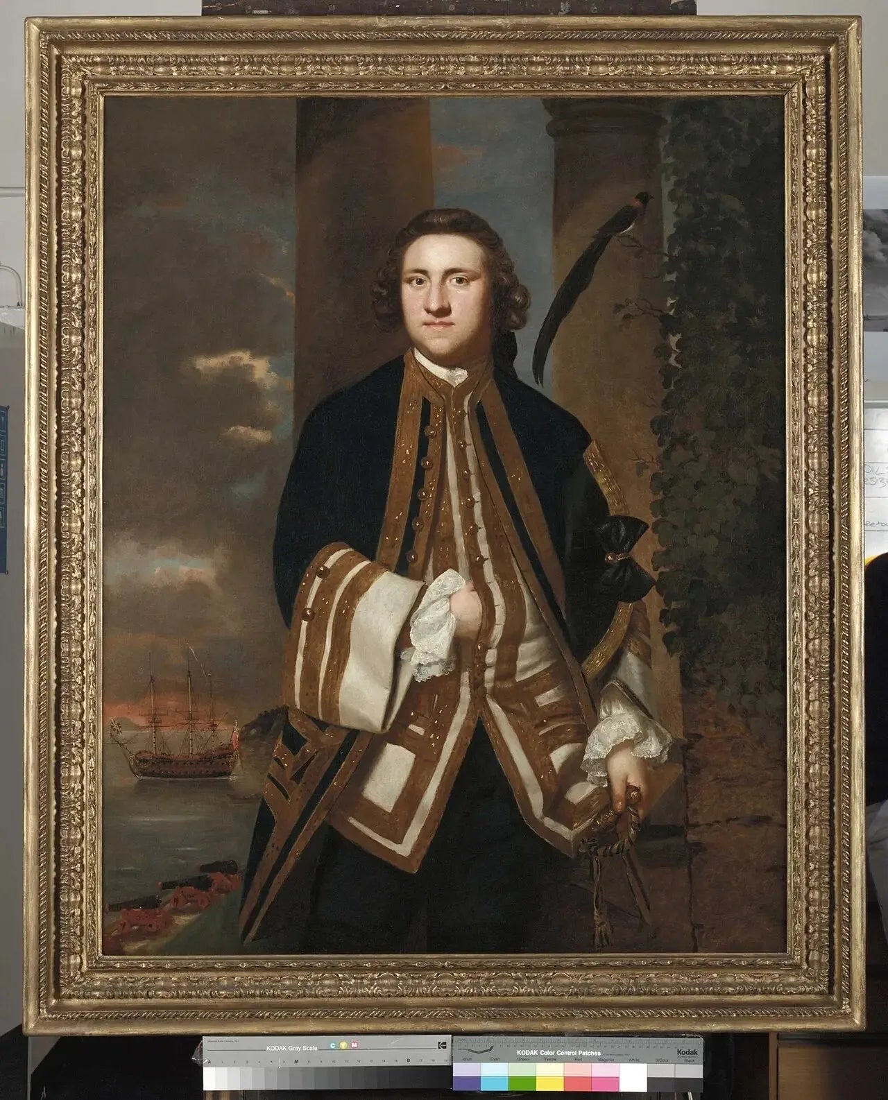 Capitaine l'honorable George Edgcumbe, 1720-1795 - Joshua Reynolds image 1 copie de tableau peinte à la main