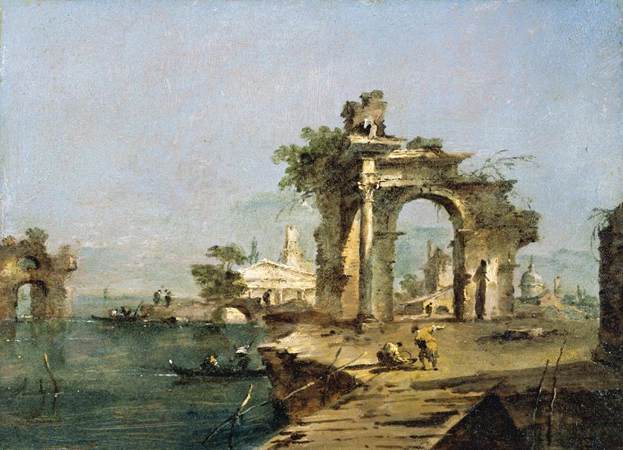 Capriccio vénitien - Francesco Guardi image 1 reproduction réalisée par Alpha Reproduction
