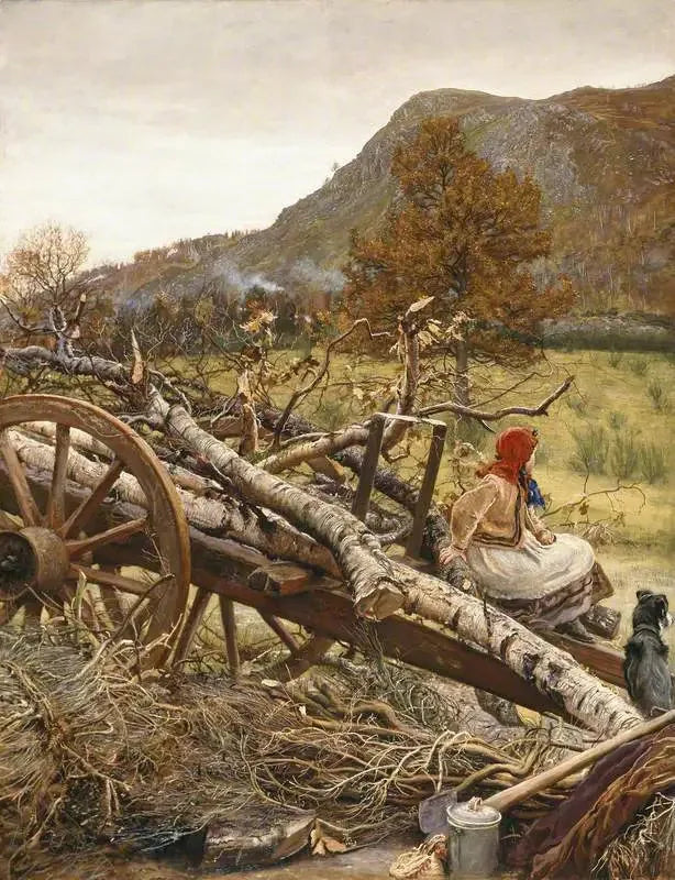 Carburant d'hiver - John Everett Millais image 1 copie peinte à la main à l’huile