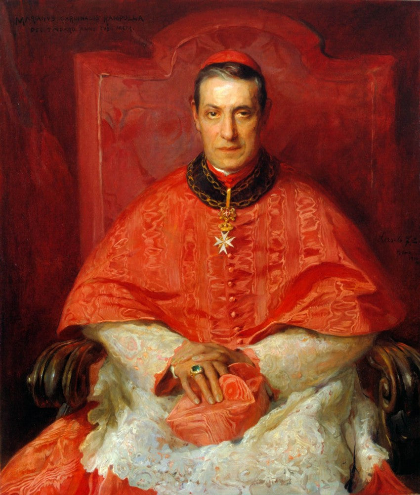 Cardinal Mariano Rampolla - Philip de László image 1 reproduction artisanale de tableau