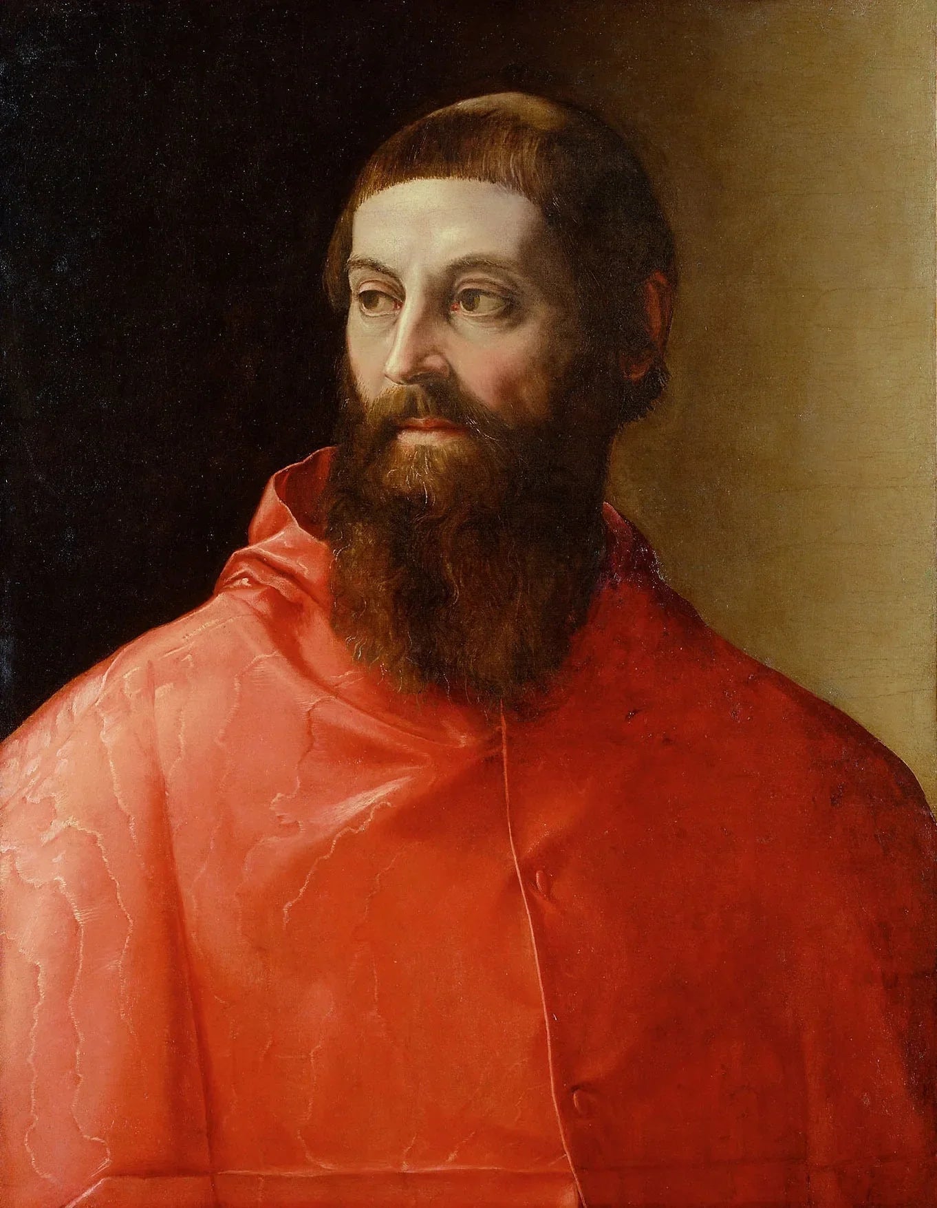 Cardinal Rodolfo Pio - Francesco Salviati image 1 tableau peint à l’huile sur toile