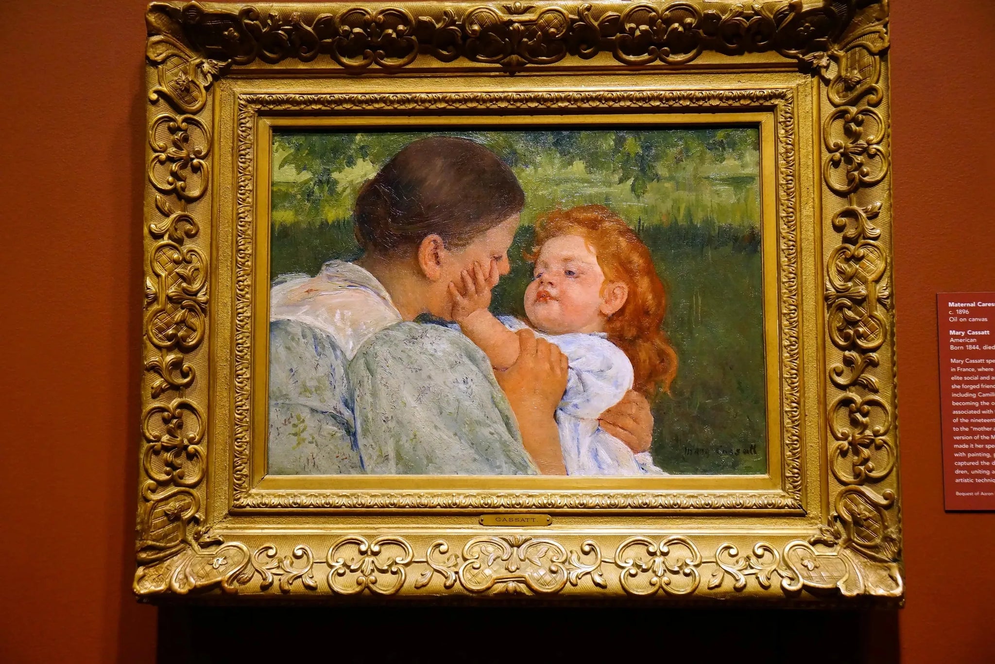 Caresse maternelle - Mary Cassatt image 1 tableau peint à l’huile sur toile