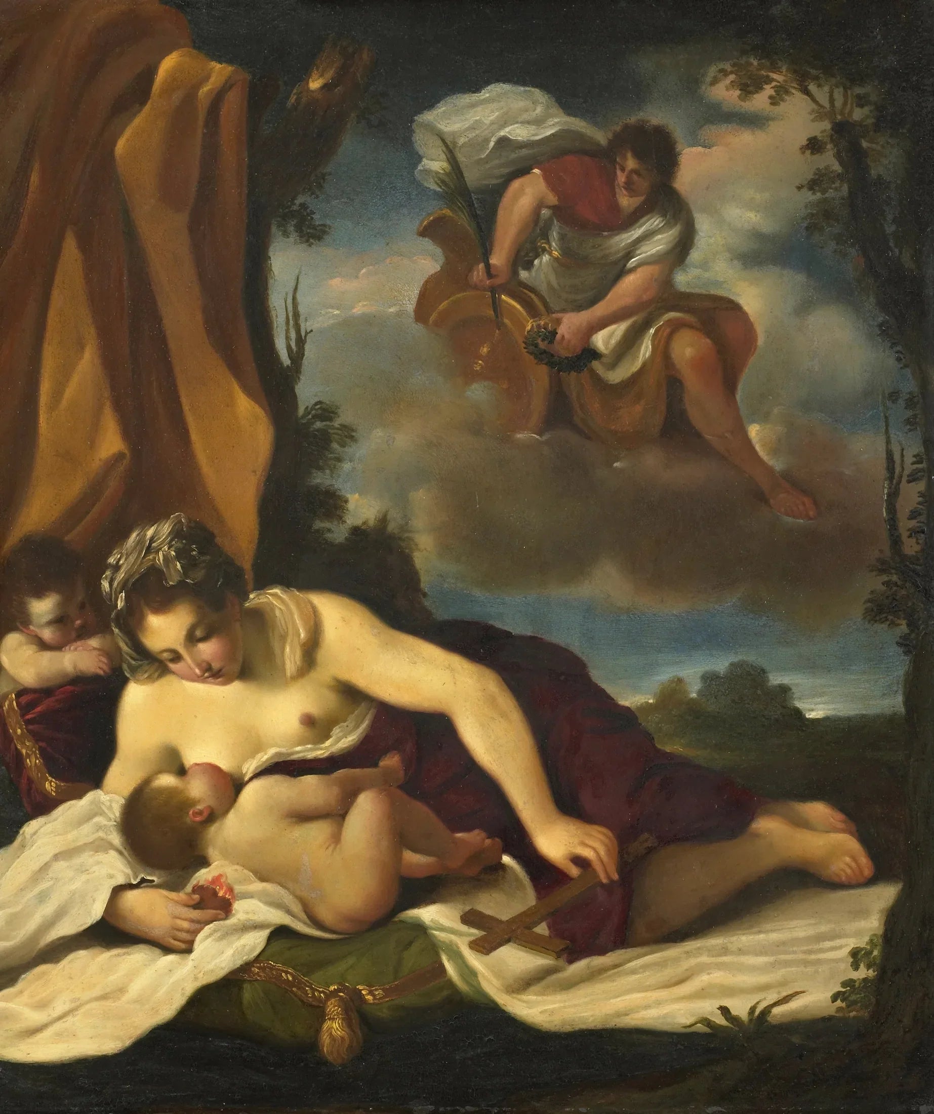 Caritas - Guercino image 1 reproduction de peinture à l’huile
