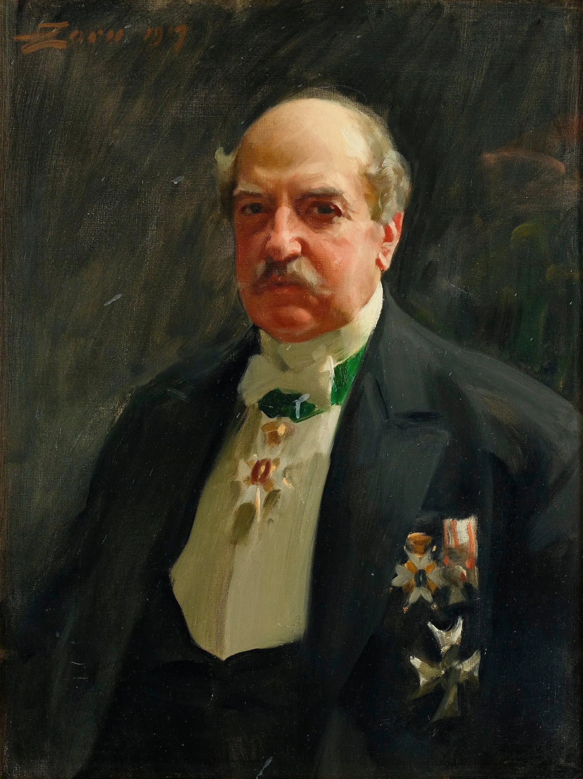 Carl August Kjellberg - Anders Zorn image 1 copie peinte à la main à l’huile