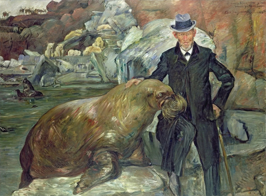 Carl Hagenbeck in seinem Tierpark - Lovis Corinth
