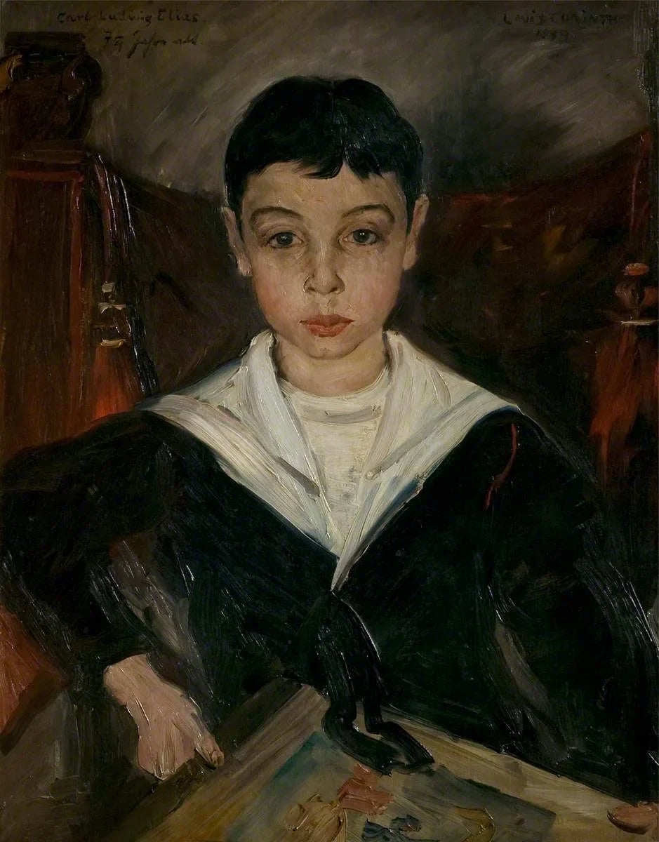 Carl Ludwig Elias, âgé de 7 ans et 1/4 - Lovis Corinth image 1 copie peinte à la main à l’huile