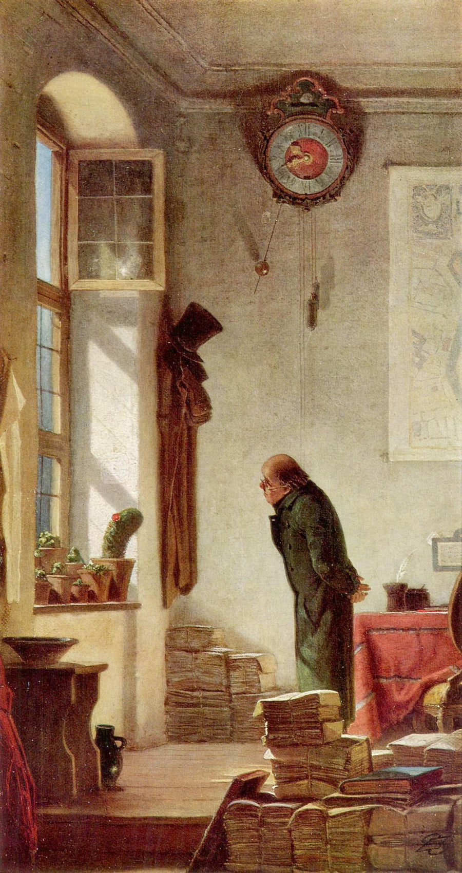 Der Kaktusliebhaber - Carl Spitzweg
