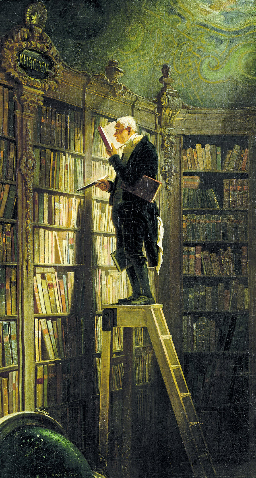 Der Bücherwurm (Le Rat de bibliothèque) - Carl Spitzweg
