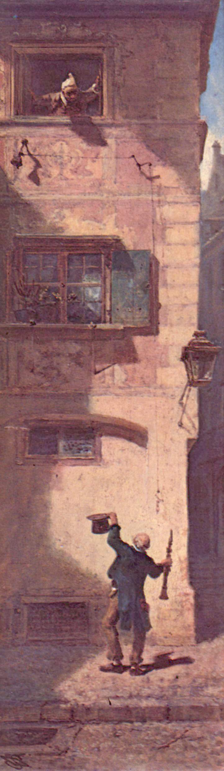 Der Bettelmusikant (Le Musicien mendiant) - Carl Spitzweg