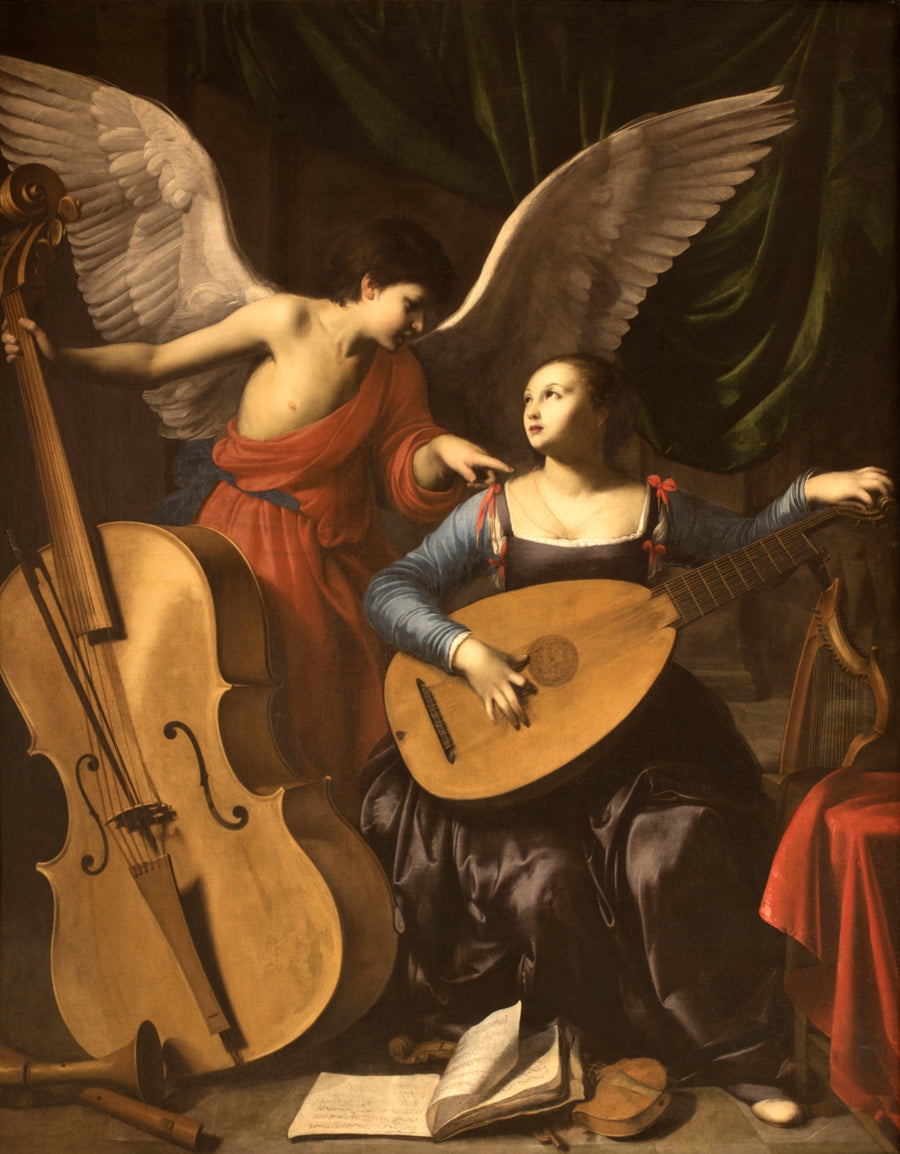 Sainte Cécile et l’ange - Carlo Saraceni