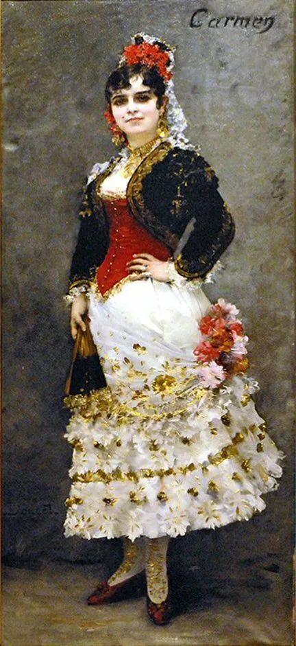 Carmen - Henri-Lucien Doucet image 1 reproduction artisanale de tableau