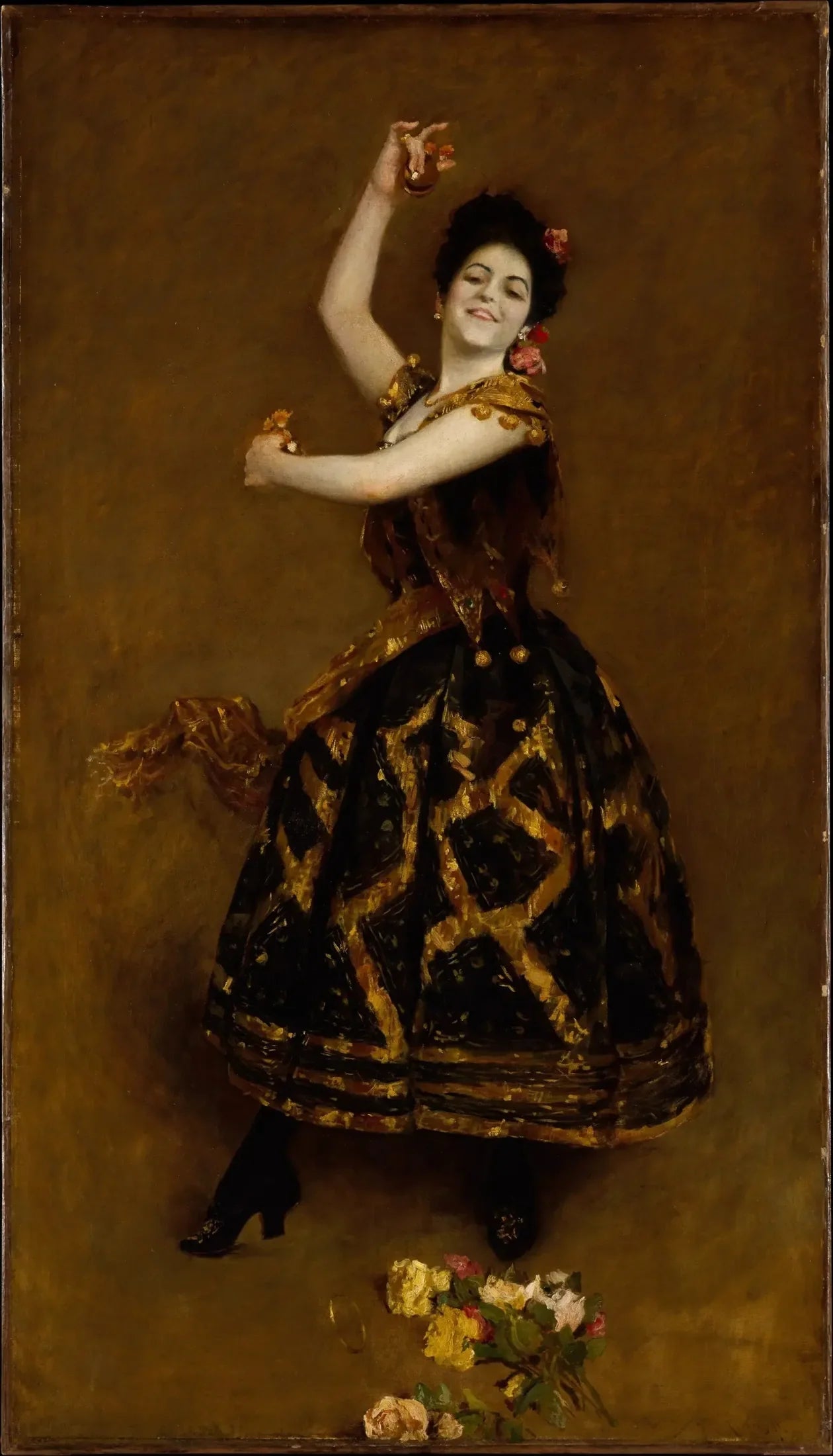 Carmencita - William Merritt Chase image 1 reproduction d’œuvre d’art à l’huile