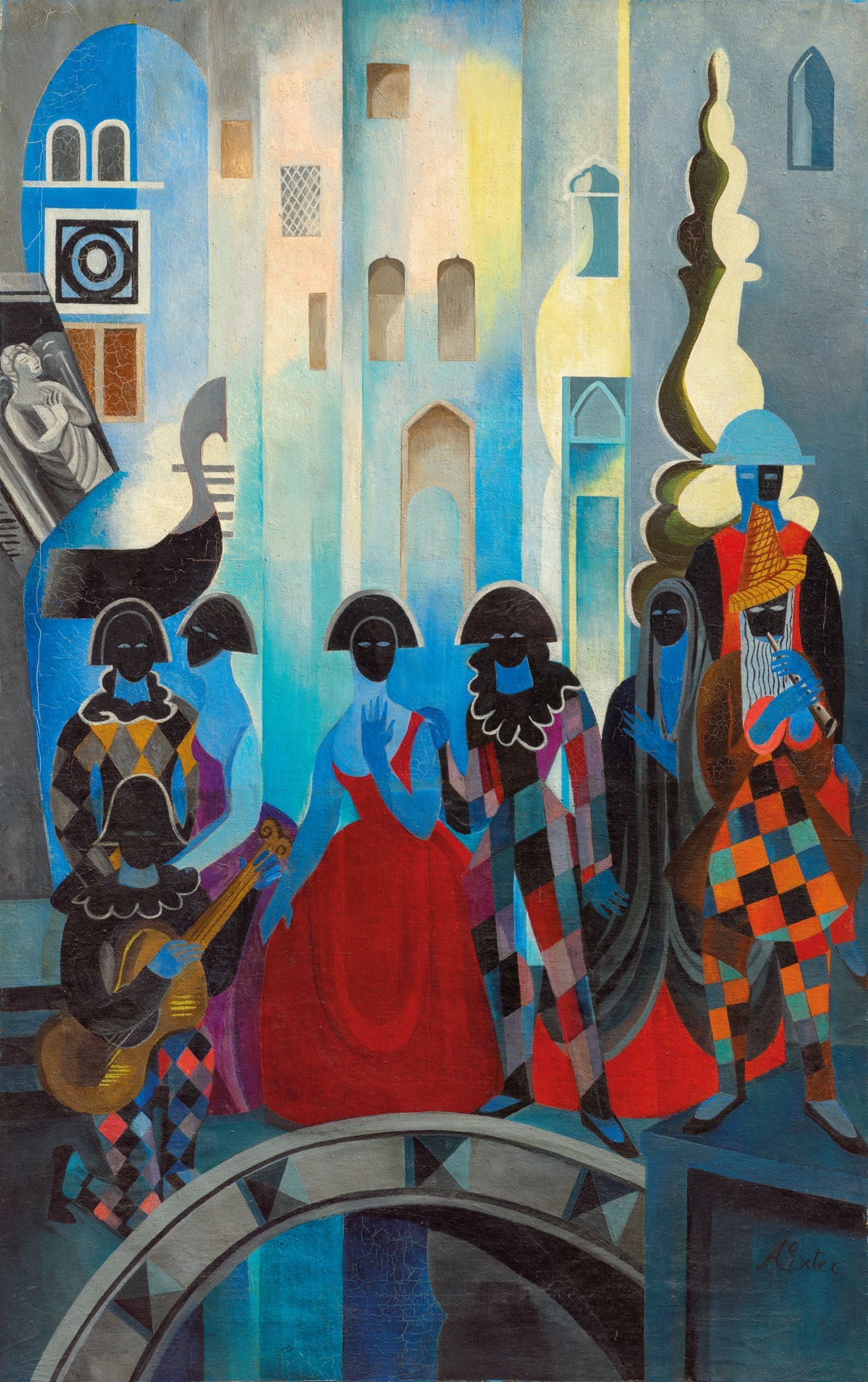 Carnaval de Venise - Alexandra Exter image 1 reproduction de peinture à l’huile