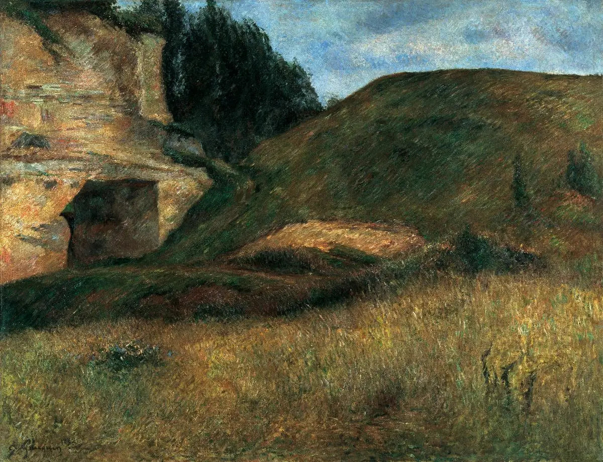 Carrière aux environs de Pontoise - Paul Gauguin image 1 copie de tableau peinte à la main