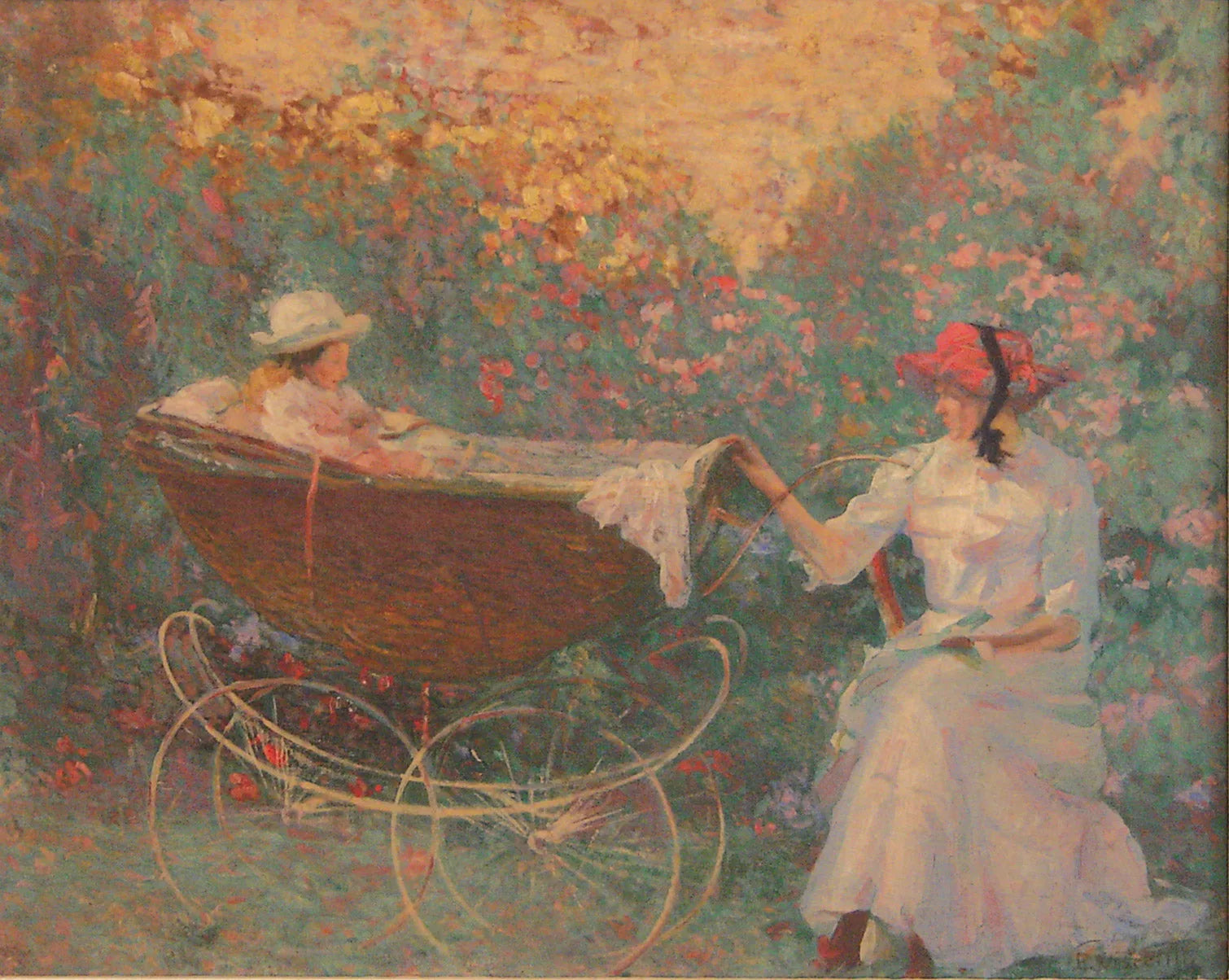 Carrinho de criança - Eliseu Visconti image 1 copie de tableau peinte à la main