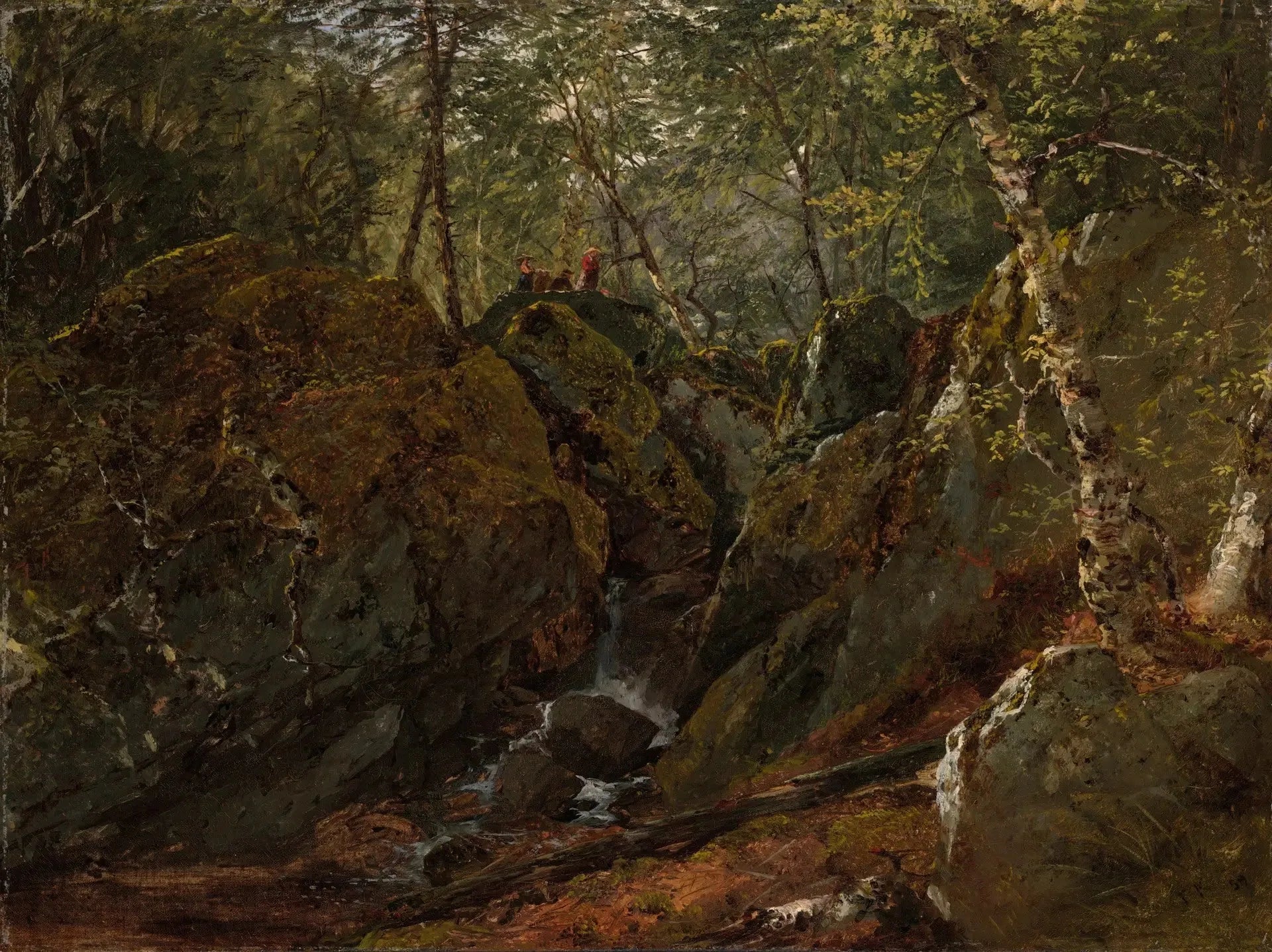 Cascade de Catskill - John Frederick Kensett image 1 reproduction réalisée par Alpha Reproduction