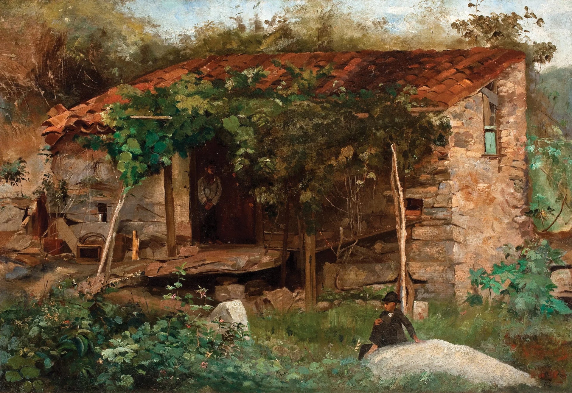 Casebre no fim da Praia do Flamengo - Eliseu Visconti image 1 reproduction d’œuvre d’art à l’huile