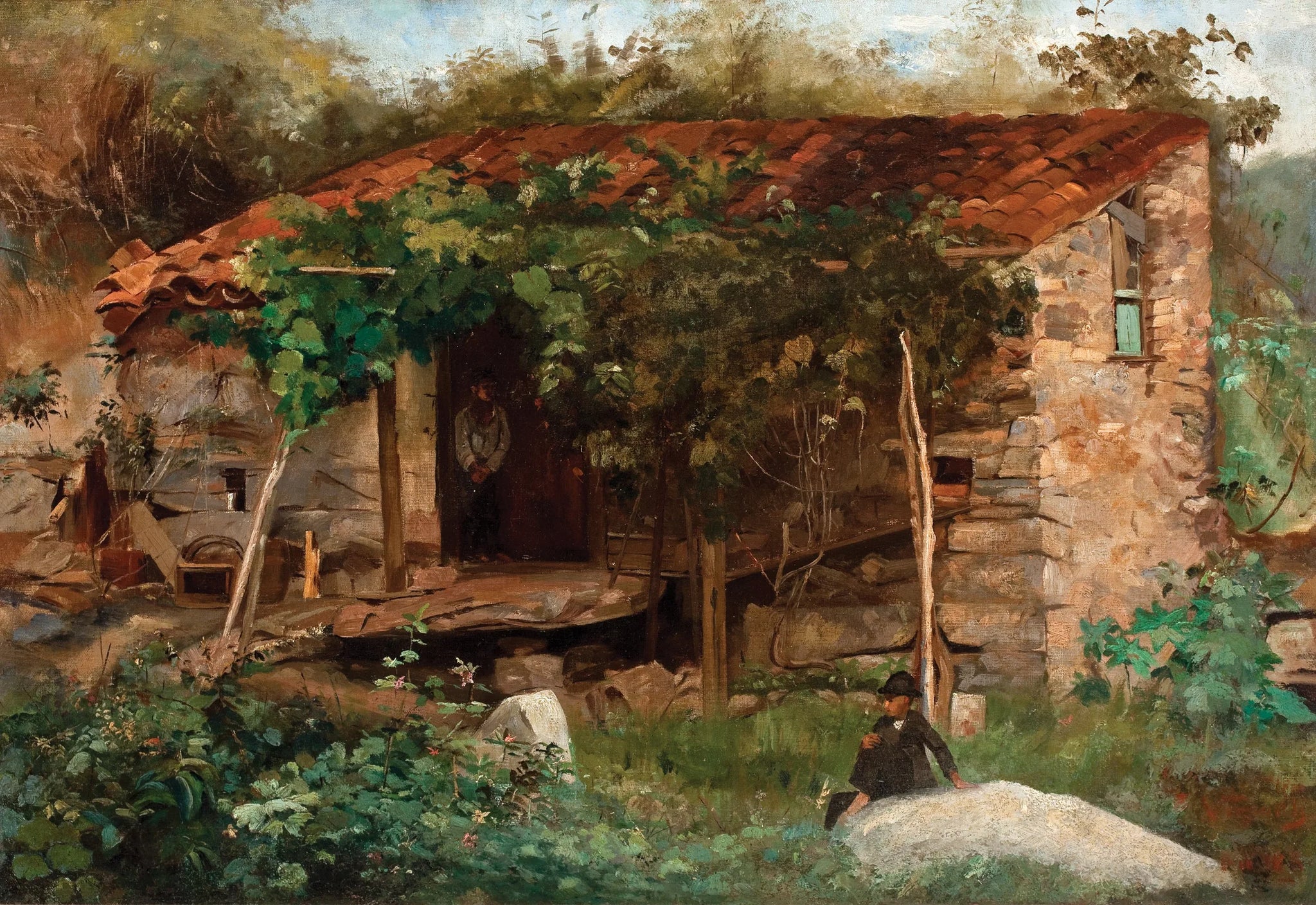 Casebre no fim da Praia do Flamengo - Eliseu Visconti image 1 reproduction d’œuvre d’art à l’huile