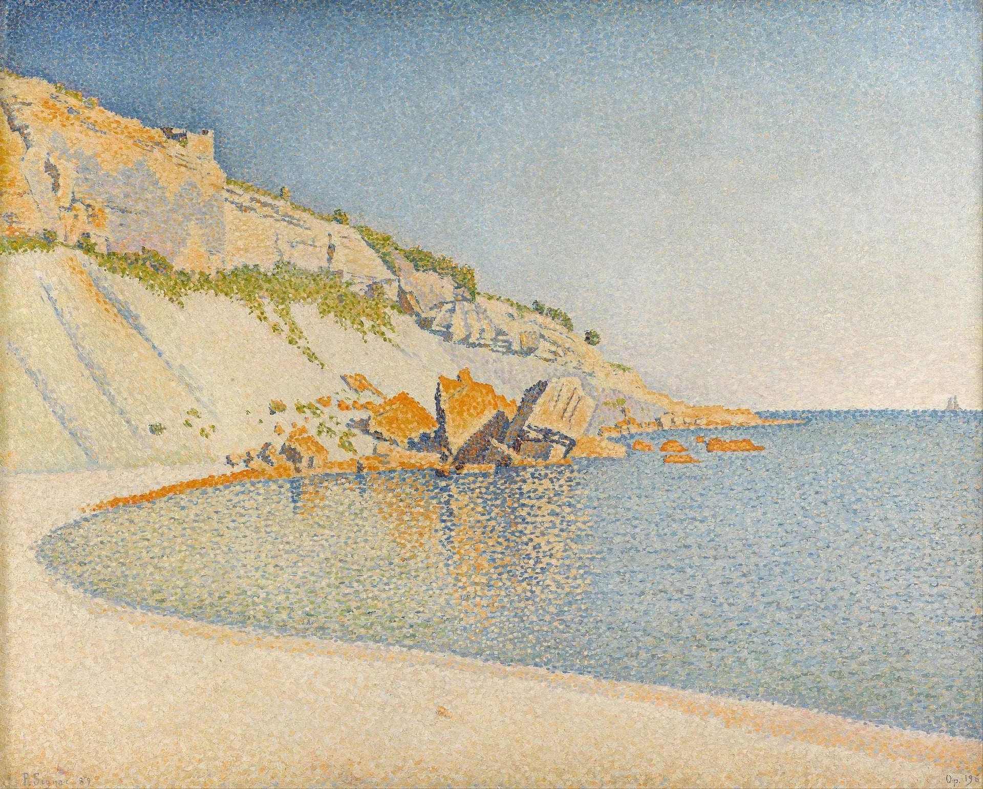 Cassis, Cap Lombard, Opus 196 - Paul Signac image 1 reproduction réalisée par Alpha Reproduction