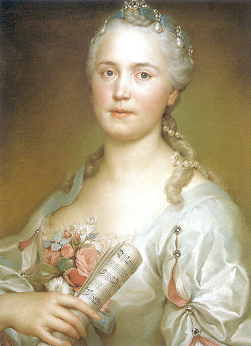 Catarina Regina Mingotti - Anton Raphael Mengs image 1 reproduction d’œuvre d’art à l’huile