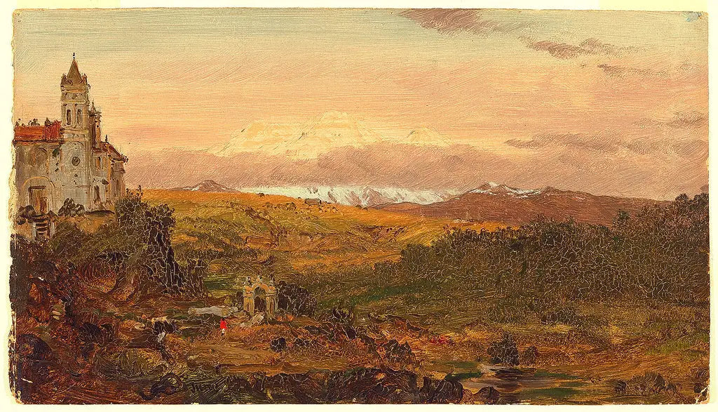 Cathédrale, Chillo, Équateur - Frederic Edwin Church image 1 reproduction artisanale de tableau
